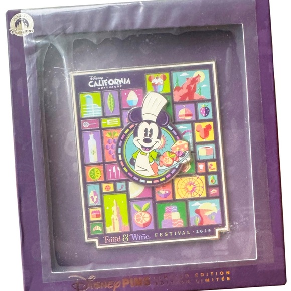 Disney Other - Disney California Adventure Food & Wine Festival 2025 Jumbo Pin